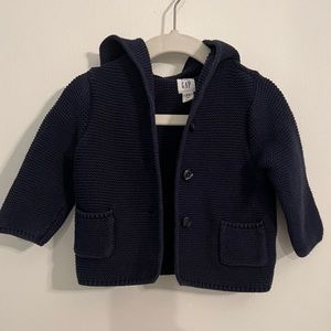 Baby Gap navy blue hooded sweater
